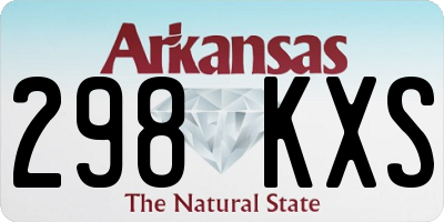 AR license plate 298KXS