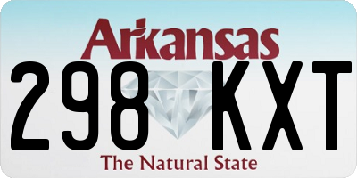 AR license plate 298KXT