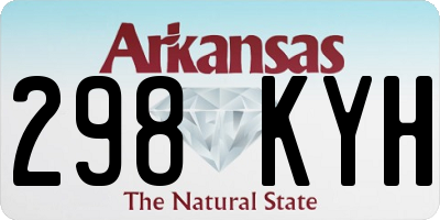 AR license plate 298KYH