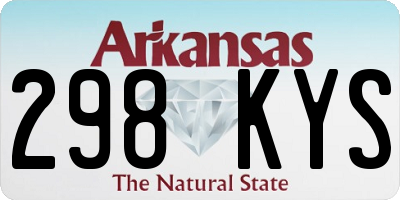 AR license plate 298KYS