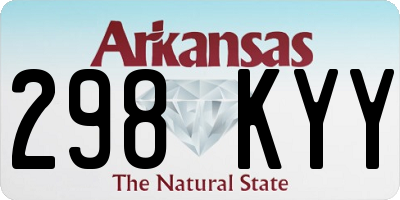 AR license plate 298KYY