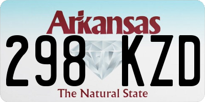 AR license plate 298KZD