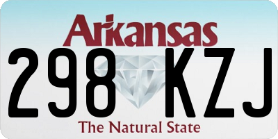 AR license plate 298KZJ