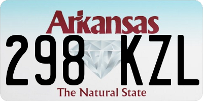 AR license plate 298KZL