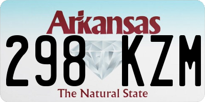 AR license plate 298KZM