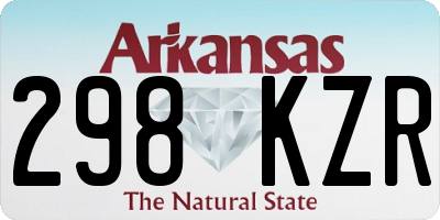 AR license plate 298KZR