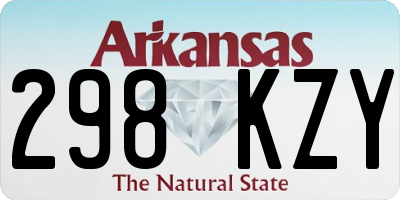 AR license plate 298KZY