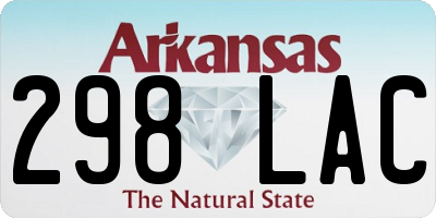 AR license plate 298LAC