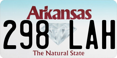 AR license plate 298LAH