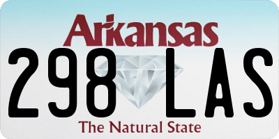 AR license plate 298LAS