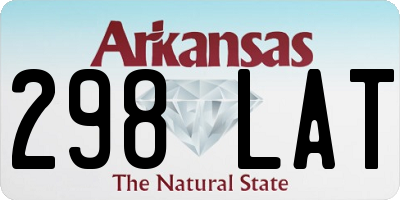 AR license plate 298LAT