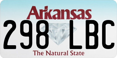 AR license plate 298LBC
