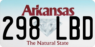 AR license plate 298LBD