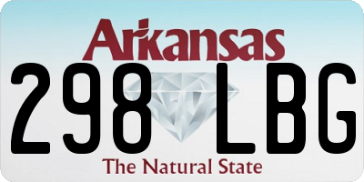 AR license plate 298LBG