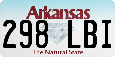 AR license plate 298LBI