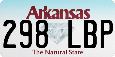 AR license plate 298LBP