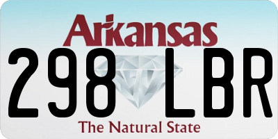 AR license plate 298LBR