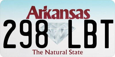 AR license plate 298LBT