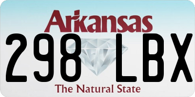 AR license plate 298LBX