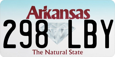 AR license plate 298LBY