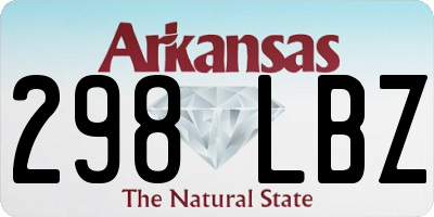 AR license plate 298LBZ