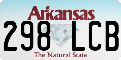 AR license plate 298LCB