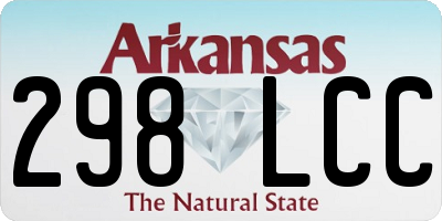 AR license plate 298LCC
