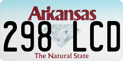 AR license plate 298LCD