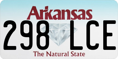 AR license plate 298LCE