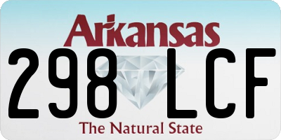 AR license plate 298LCF