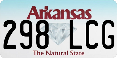 AR license plate 298LCG