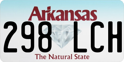 AR license plate 298LCH