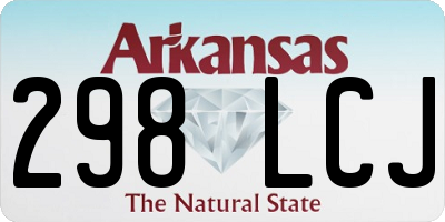 AR license plate 298LCJ