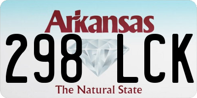 AR license plate 298LCK