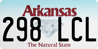 AR license plate 298LCL