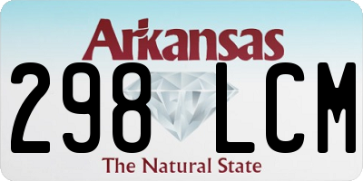 AR license plate 298LCM
