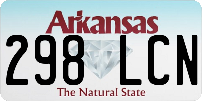 AR license plate 298LCN