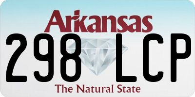AR license plate 298LCP
