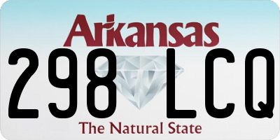 AR license plate 298LCQ