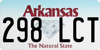 AR license plate 298LCT