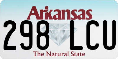 AR license plate 298LCU