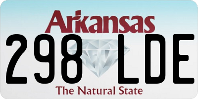 AR license plate 298LDE