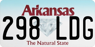 AR license plate 298LDG