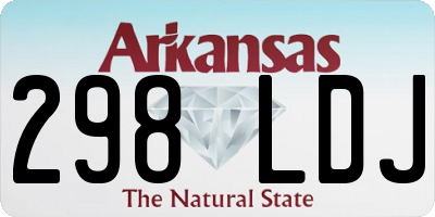 AR license plate 298LDJ