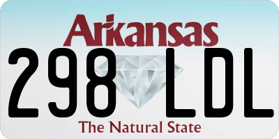 AR license plate 298LDL