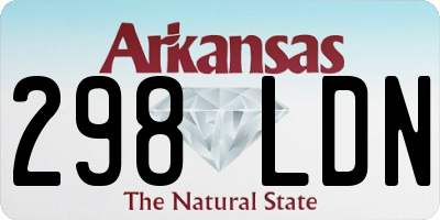 AR license plate 298LDN