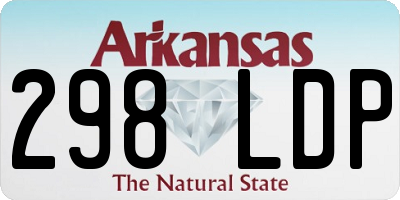 AR license plate 298LDP