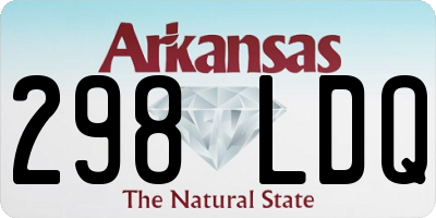 AR license plate 298LDQ