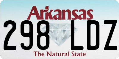 AR license plate 298LDZ