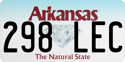 AR license plate 298LEC